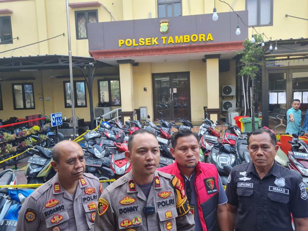 Puluhan Sepeda Motor Curian Diamankan, Polsek Tambora Amankan 3 Pelaku&nbsp;Curanmor
