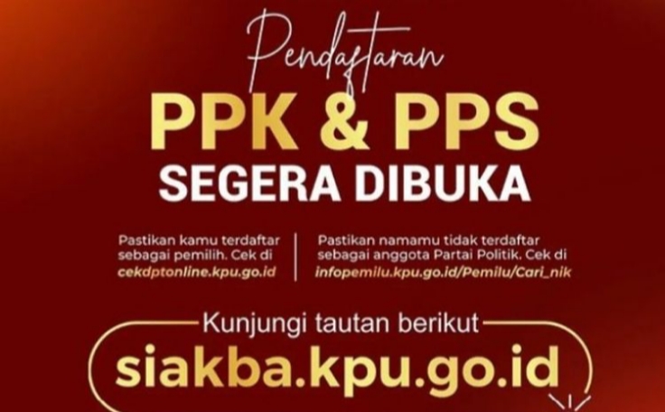 Pendaftaran Anggota PPK Pilkada 2024 Dibuka, Ini Syarat dan&nbsp;Jadwalnya