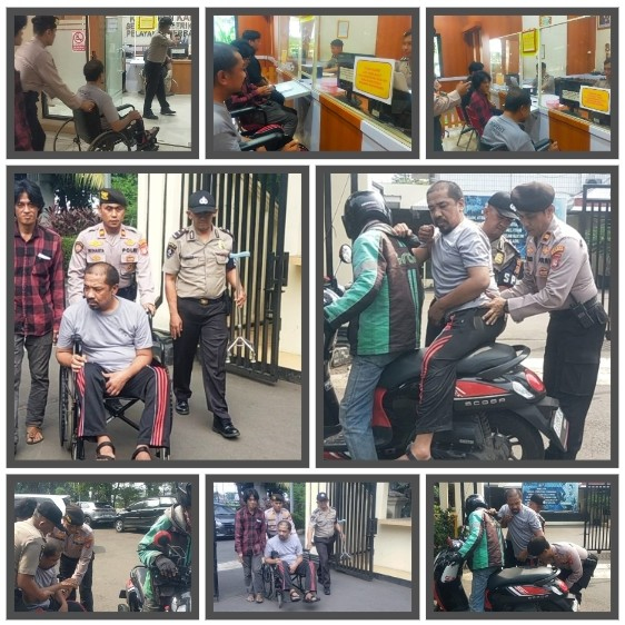 Humanis Dan Penuh Empati, Polsek Kalideres Beri Pelayanan Prima pada Warga Disabilitas yang Lapor Kehilangan Buku Tabungan