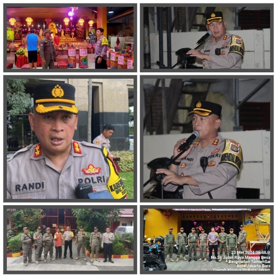Hari Raya Waisak di Jakarta Barat, Polres Jakbar Kerahkan 90 Personel untuk Pengamanan 14&nbsp;Vihara