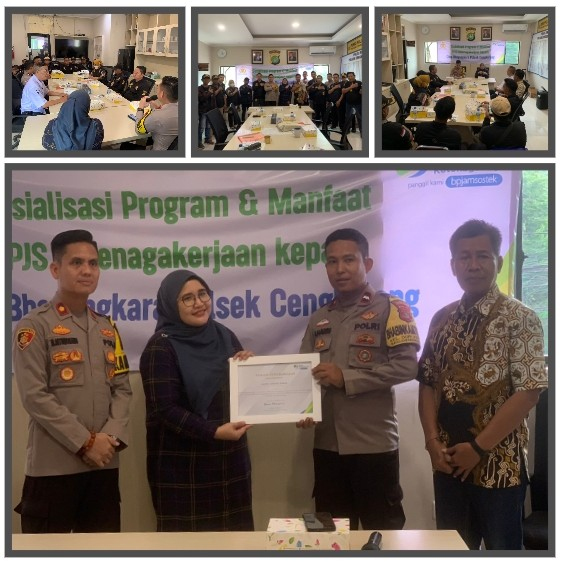 Polsek Cengkareng dan BPJS Kesehatan Gelar Sosialisasi Perlindungan Ketenagakerjaan untuk Anggota Citra Bhayangkara