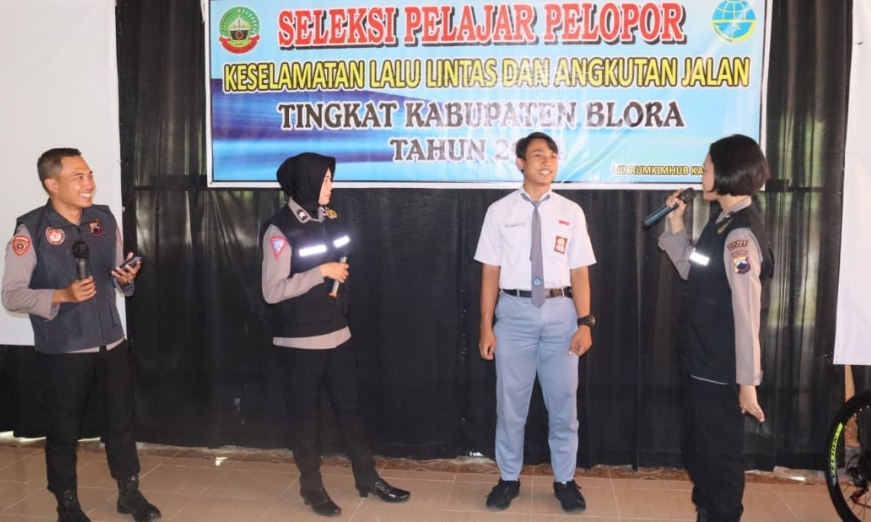 Psikoedukasi Bagsumda Polres Blora Kepada Pelajar Pelopor Keselamatan Lalu Lintas dan Angkutan Jalan