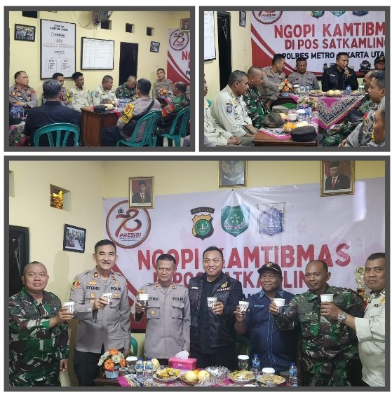 Polsek Pademangan Gelar Ngopi Kamtibmas, Wujudkan Kamtibmas Kondusif di Pademangan Timur